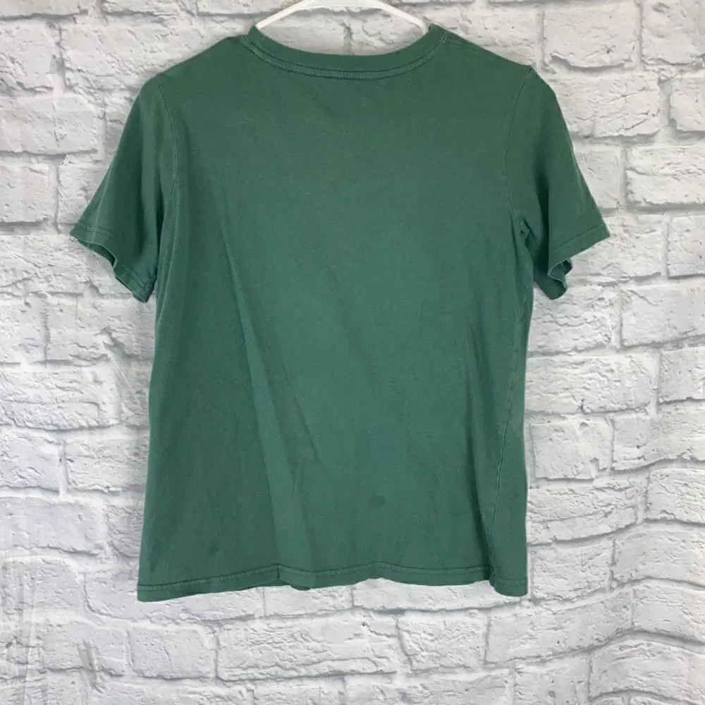 Xersion graphic print t-shirt green sz L youth